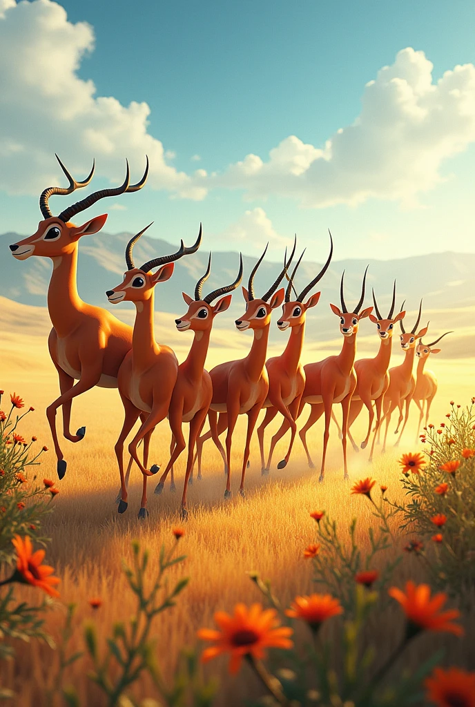 The gazelle clan is flaibing