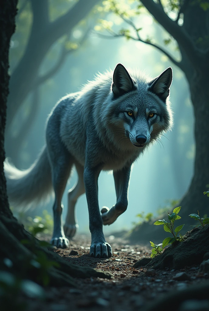 Bred between a kitsune and a wolf
