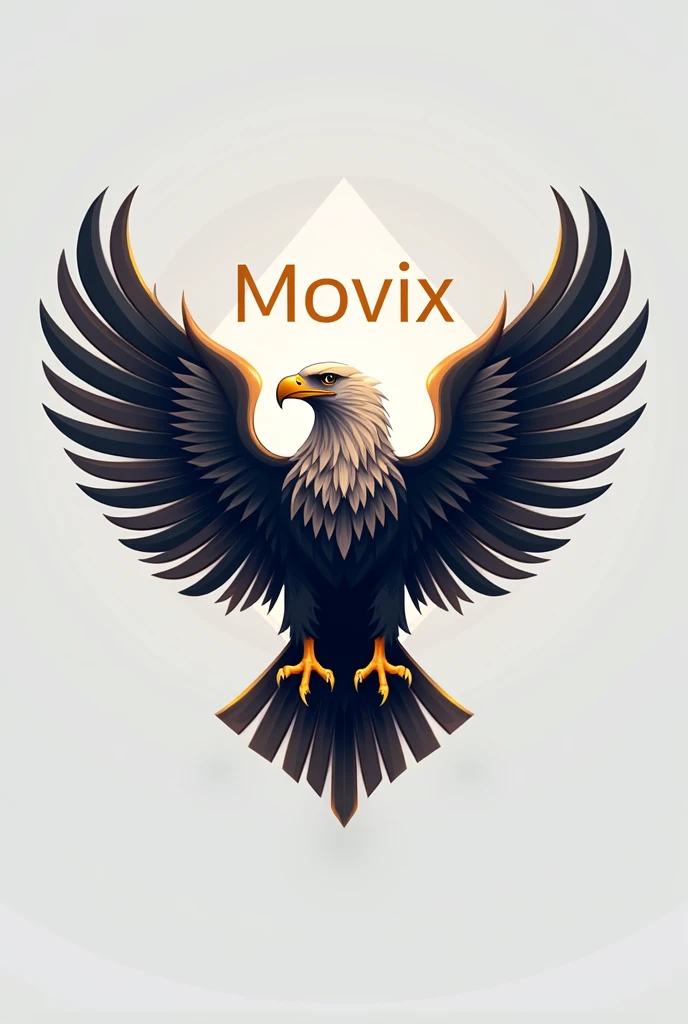 Make a logo for an app called movix that reflects intelligence, strength and beauty