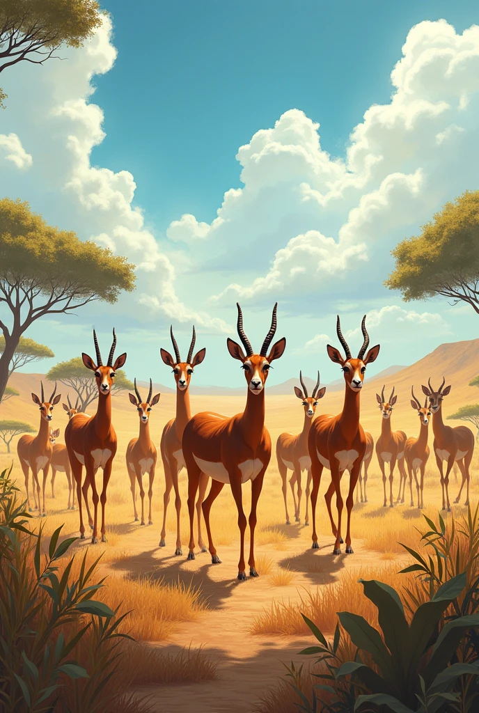 The clan of real gazelles 