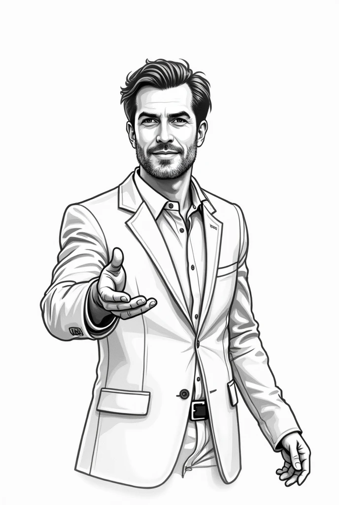 Black and white drawing of the endorser:
is the person who receives the right, and can re-endorse it to a third person.