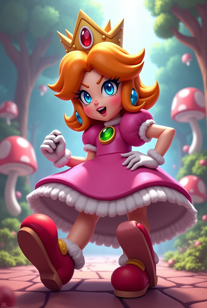Super Mario Daisy bratty foot worshipped