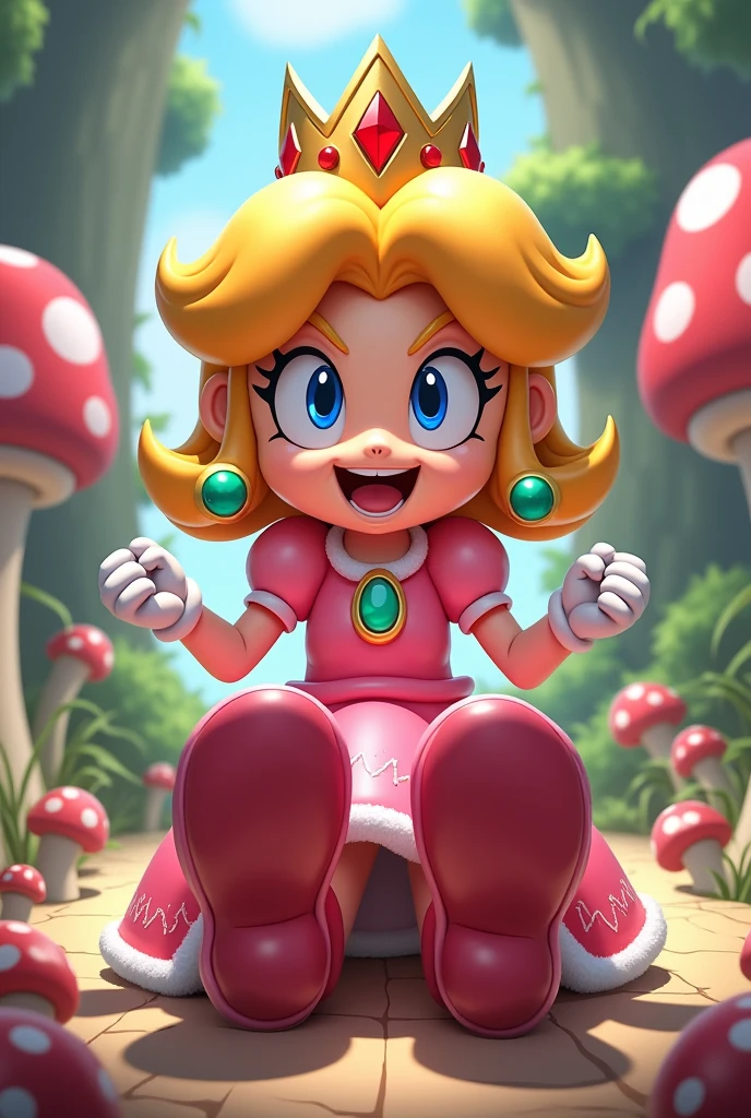 Super Mario Daisy bratty foot worshipped