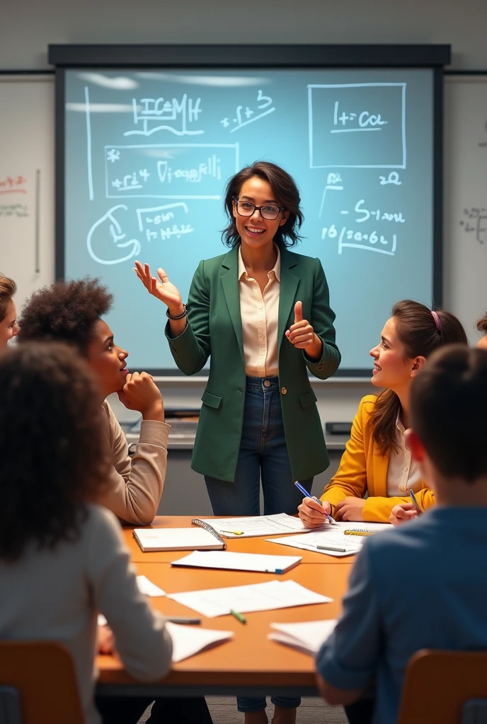 Teaching a math workshop