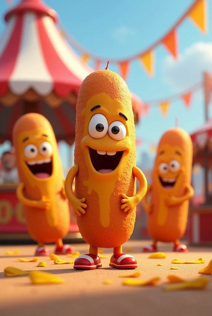 animated corn dogs