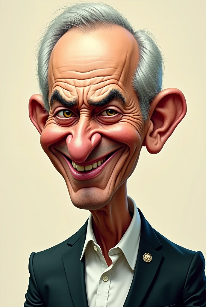 Ugly caricature of AMLO