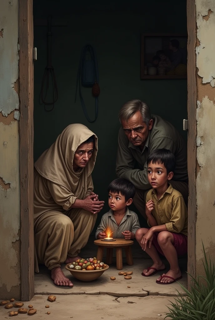 poor family
