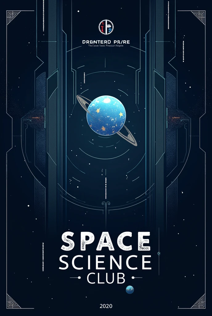 We are recruiting new members in our club which name is PRAKALPA which was a college students club which is a space and science club so make a poster , and it should be much simple and futuristic , use minimum elements put clubs name or some line to promote our recruitment