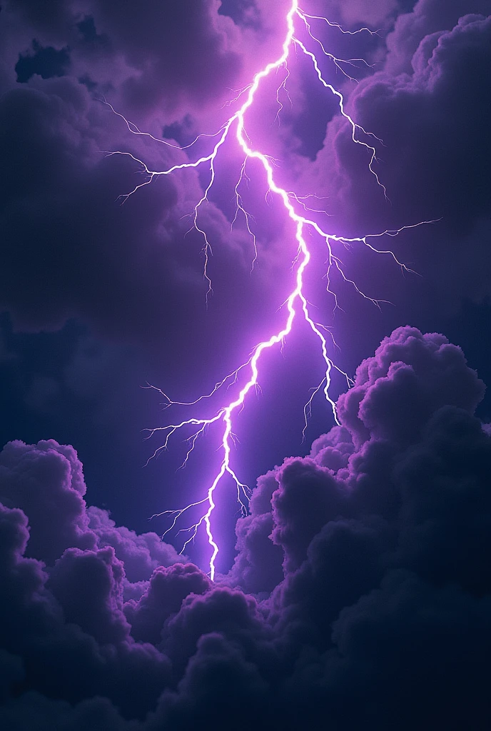Create a pattern with a black background, where gray clouds mix with thick purple lightning with lots of comic book style darkness, highlighting its unique characteristics and dynamic expressions.