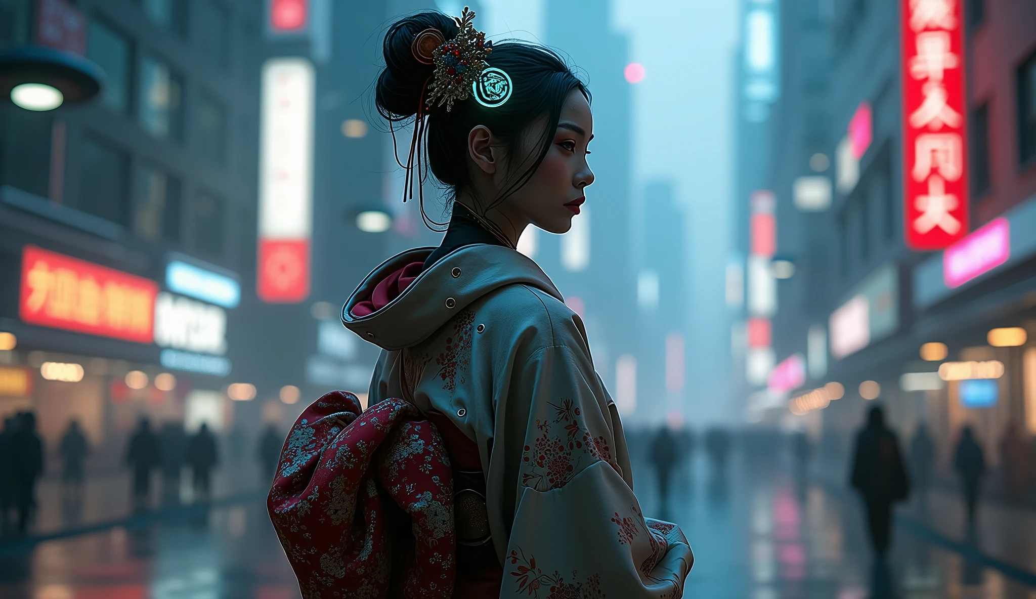 cyberpunk geisha