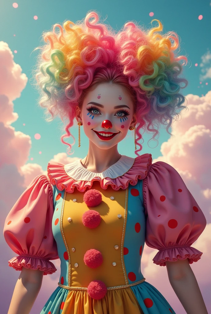 Jennie dressed like a clown