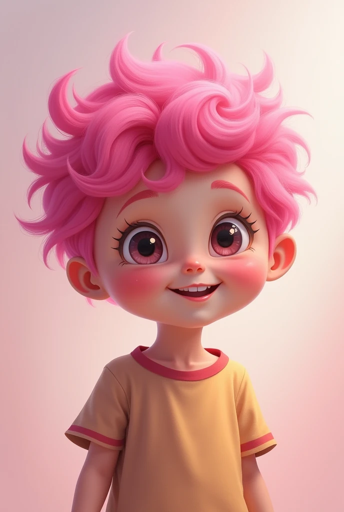 Pink haired sibling