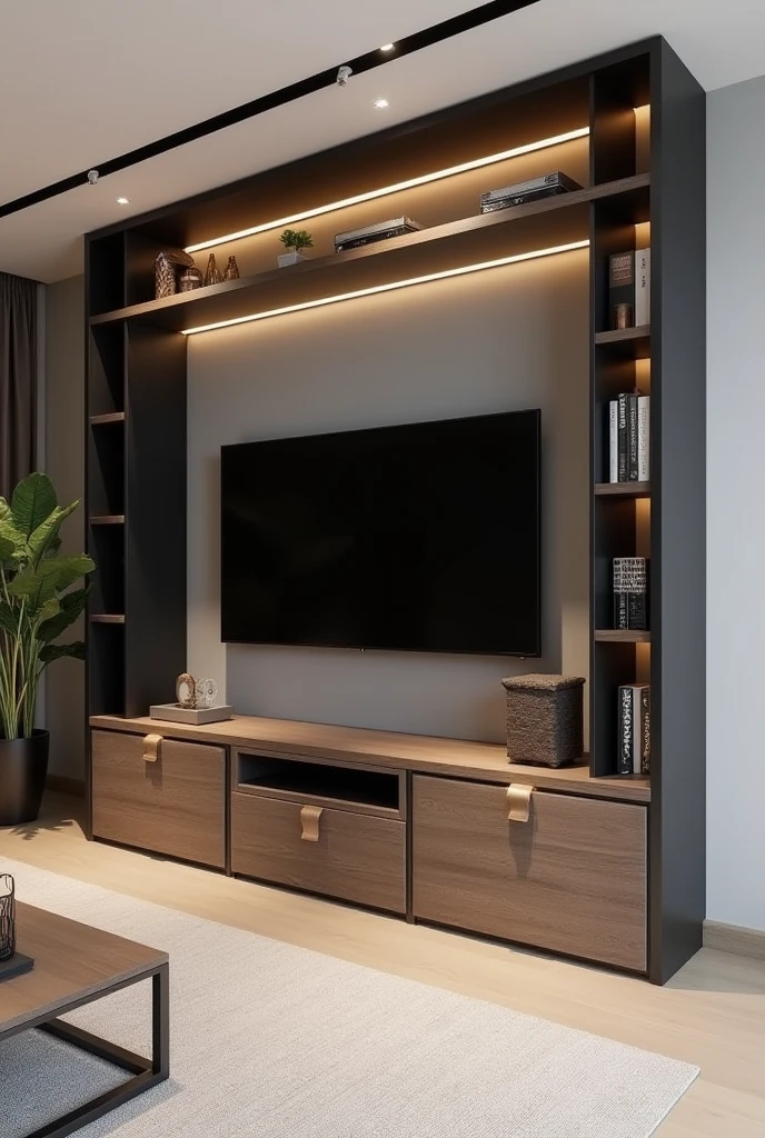 create a custom TV cabinet for the living room