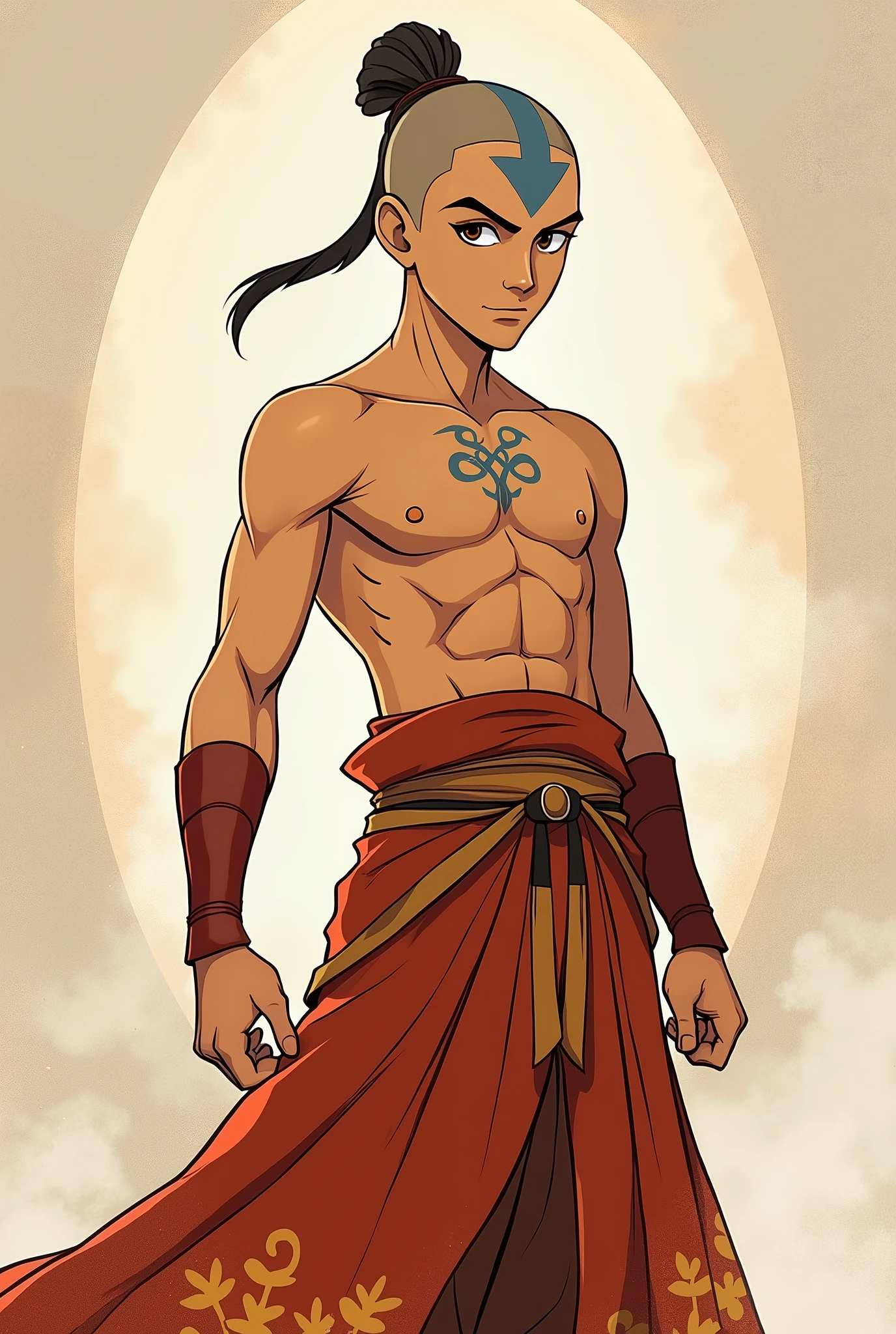 Create a hentai comic about the drawing avatar the legend of aang