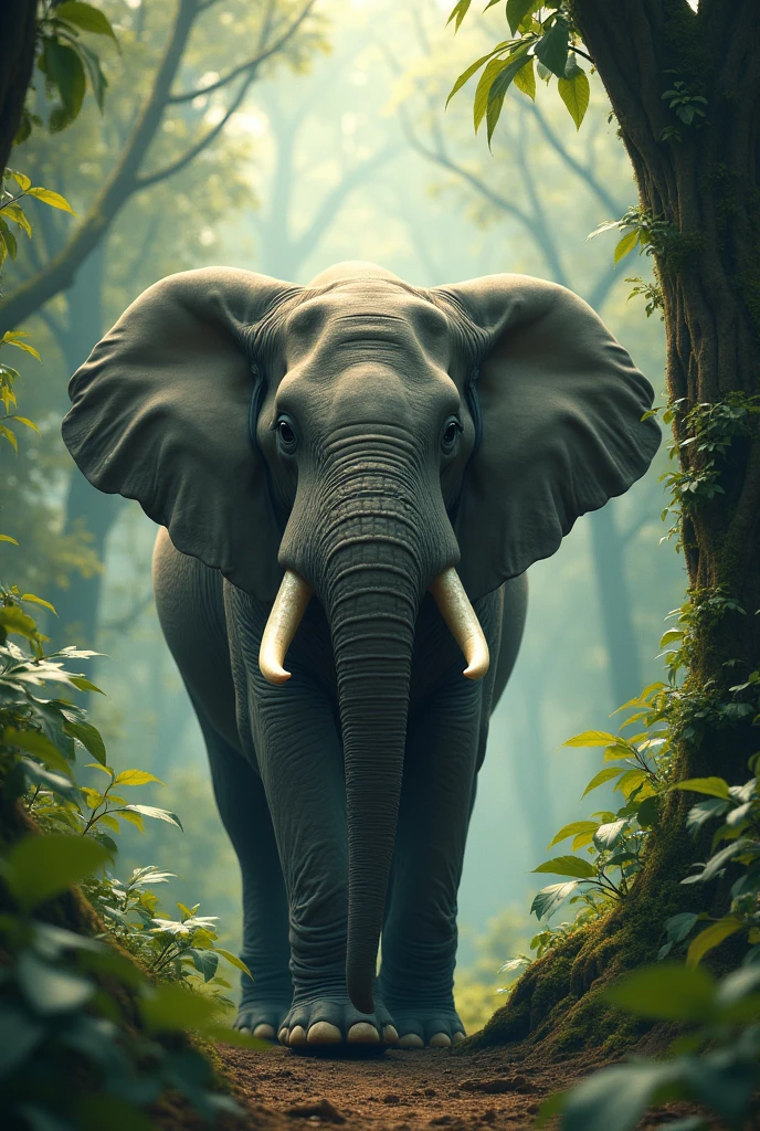 And so, the lonely elephant found his place in the forest, proving that friends can be any shape or size."

