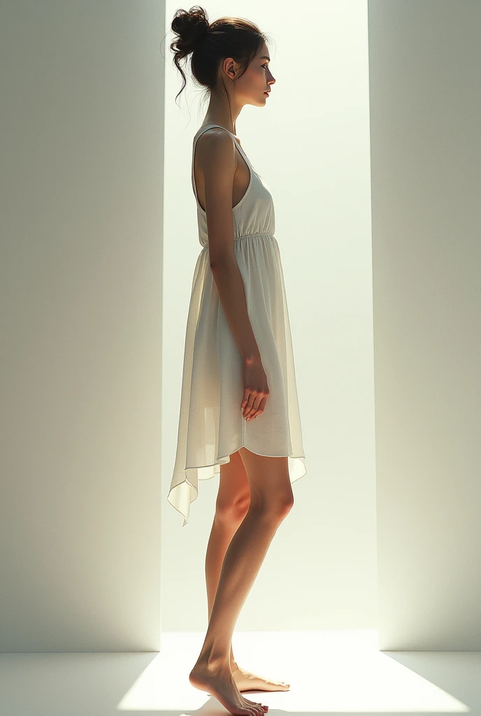 A girl 1.78 cm length
