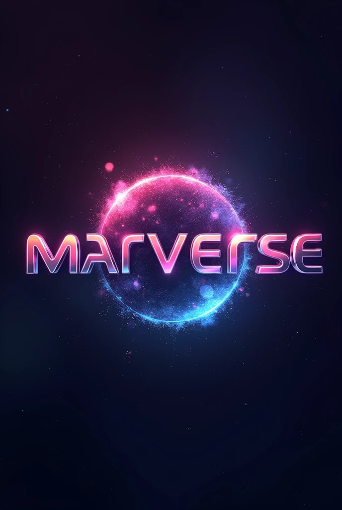 Write marverse as logo with random colour 
