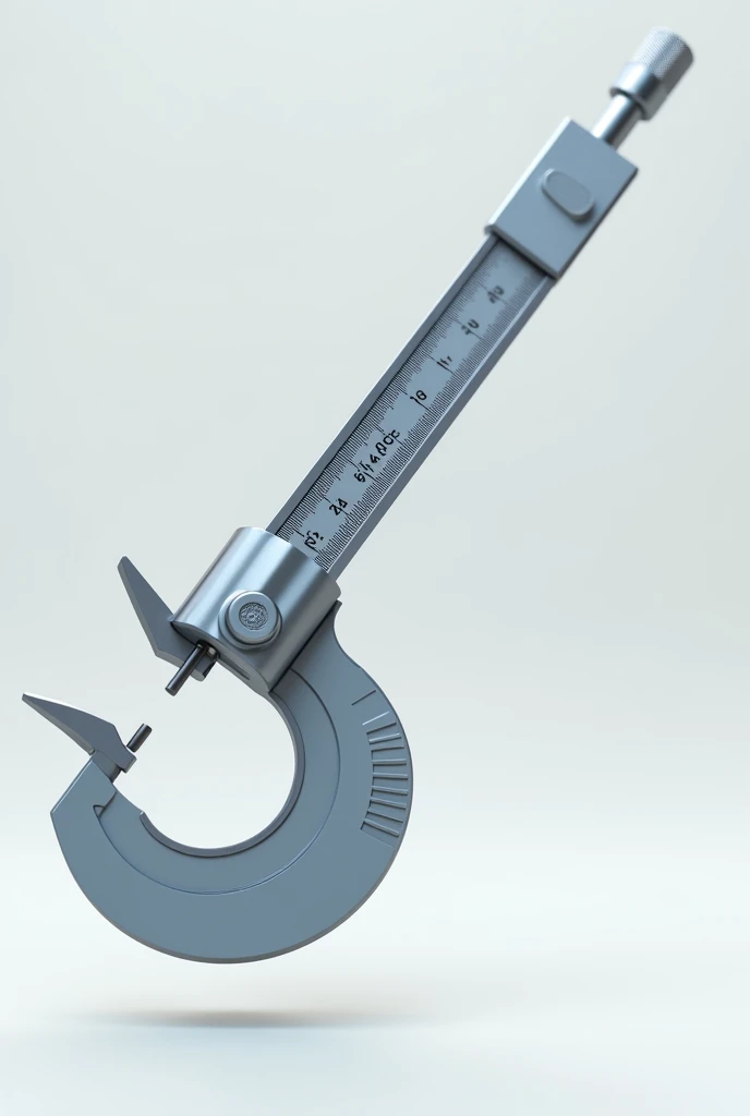 Animated vernier caliper