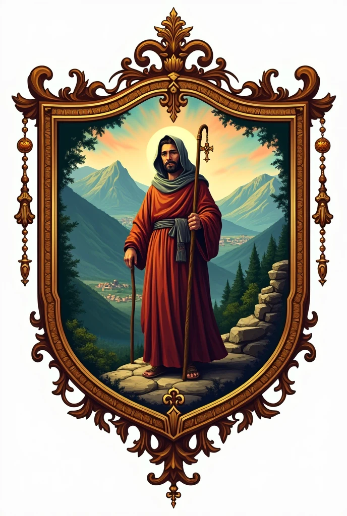 Logo shield of pilgrims to Talpa Jalisco Mexico