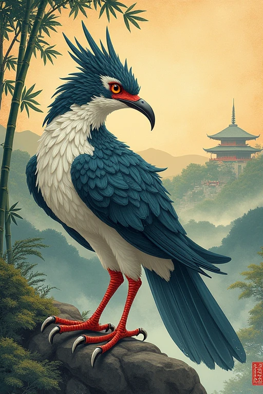 Japanese Yokai。bird。