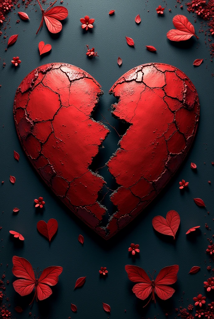 Create a party invitation, The theme is valentines day with Friday the 13th, broken hearts, the name is friday 13th