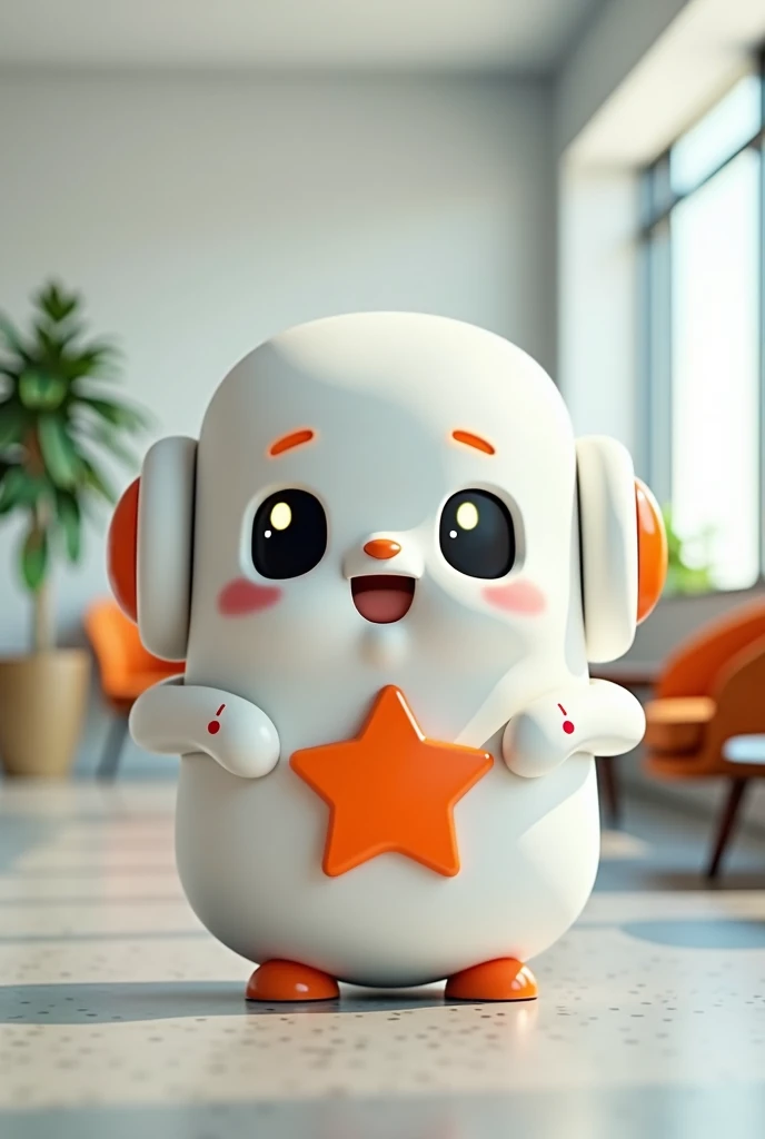 Understand, I am looking for a pet for an AI that has an orange star like the Ria Money Transfer company and that is friendly, that he/she has a presentation as someone from HR and that he/she has a friendly identity