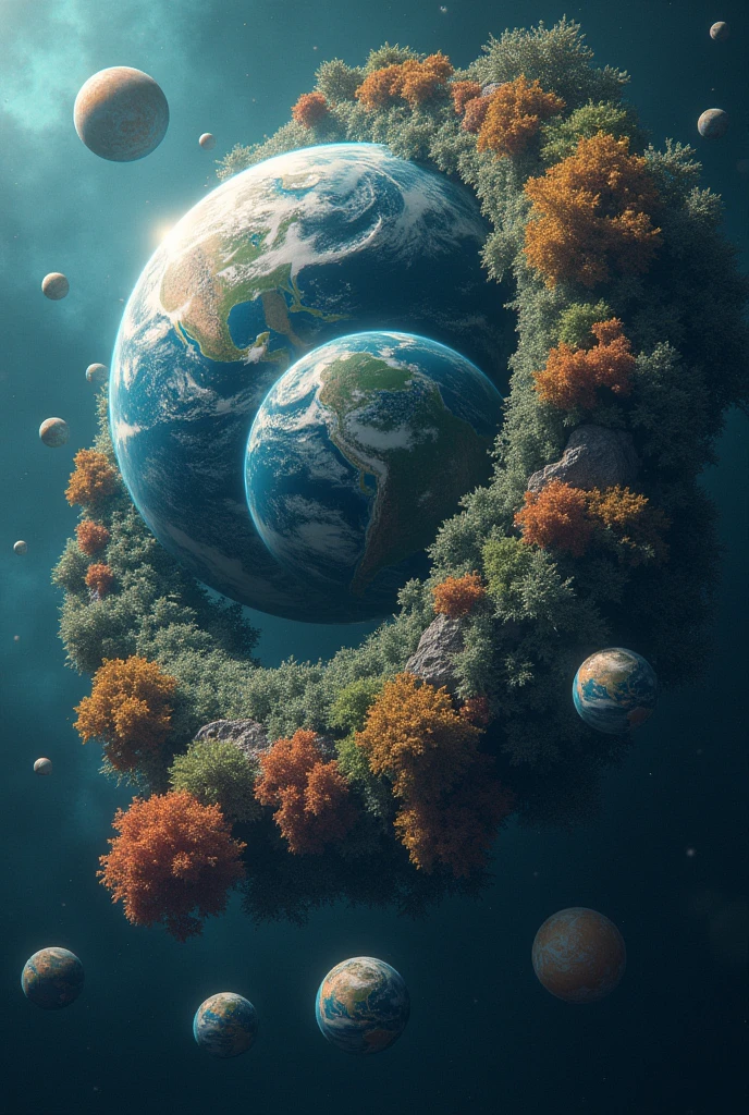 Photos of small and beautiful planets that have different small planets and that are the planet Earth 🌎🌍