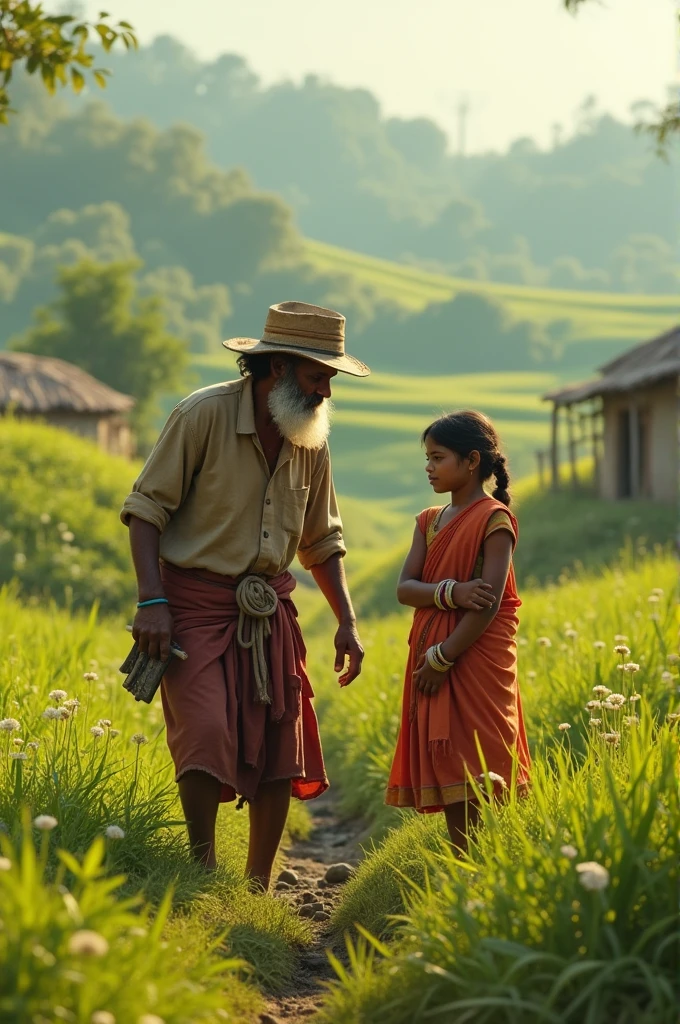 Fram kisan with girl