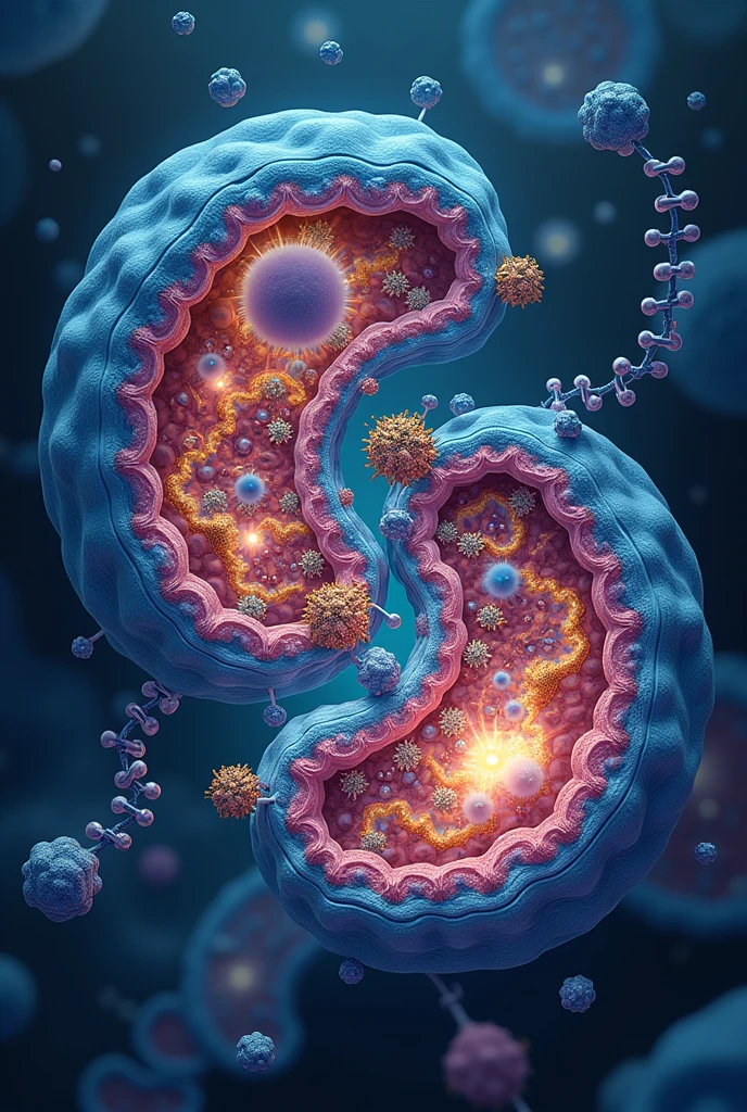 Illustration about the electron transport