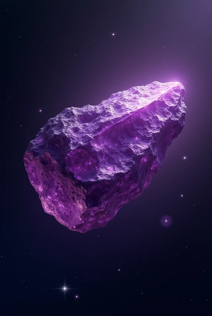 A meteor made of an unbreakable beautiful ore of purple hue