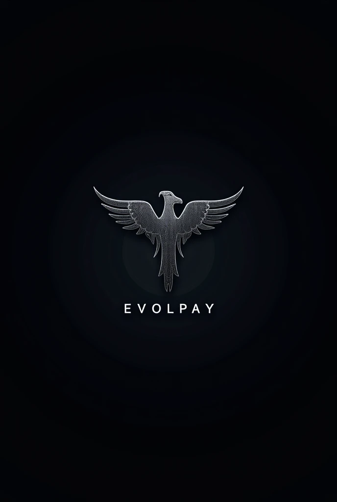 evolpay logo on black background, evolution, business logo, detailed image, épaule devant pose, logo, logo, evangelionic illustration, promo image, image, by Giorgio Cavallon, nova, , company logo, pv, eva, eboy, revolution, by Zvest Apollonio, not cropped, detailed photo, official artwork, logo design