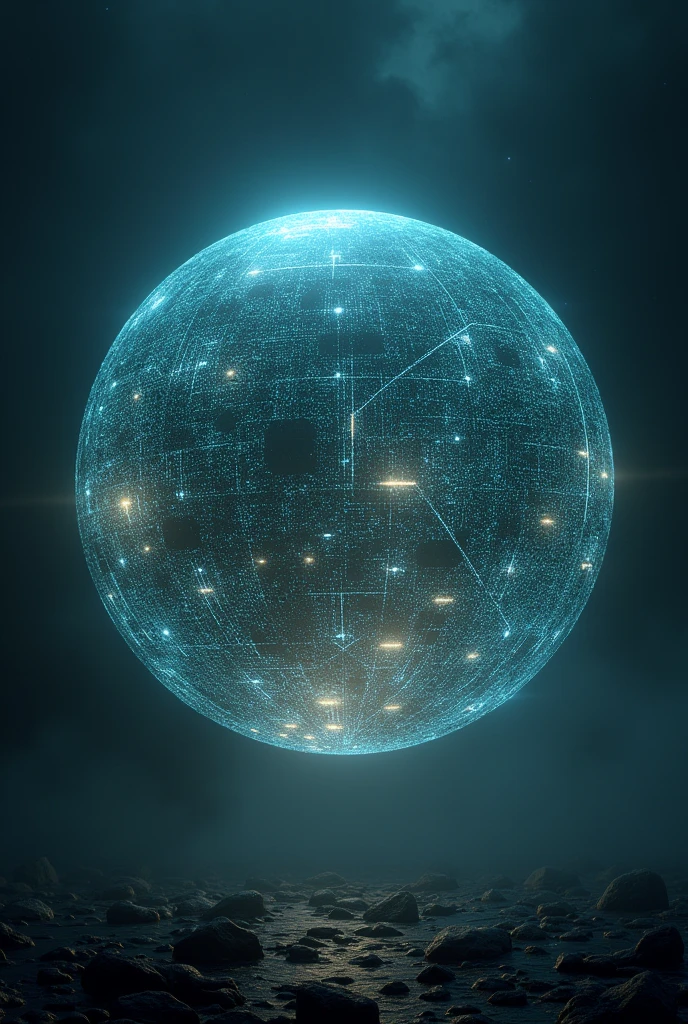 advanced alien technology and a glowing sphere
