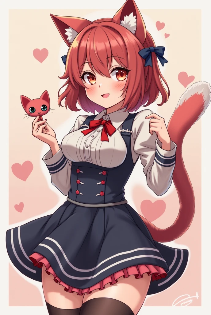 A 2d character showing her pussy