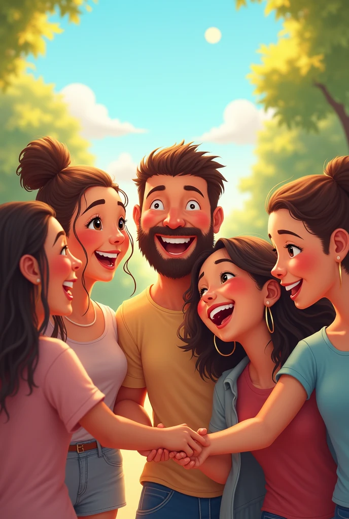 Happy people