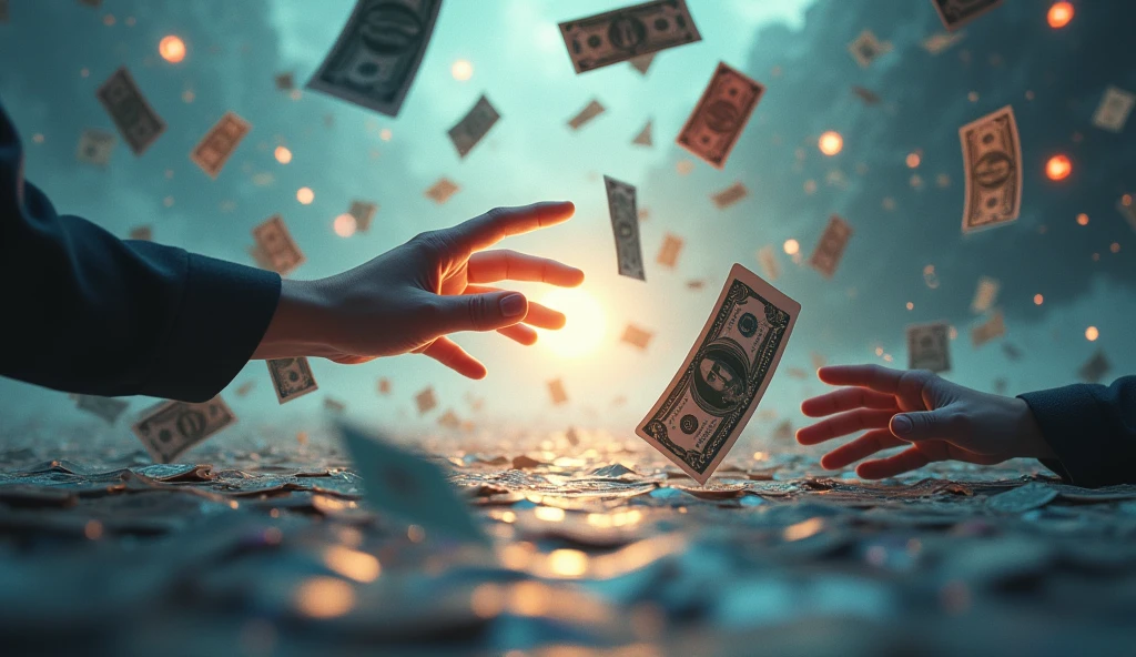 Flying money and card play