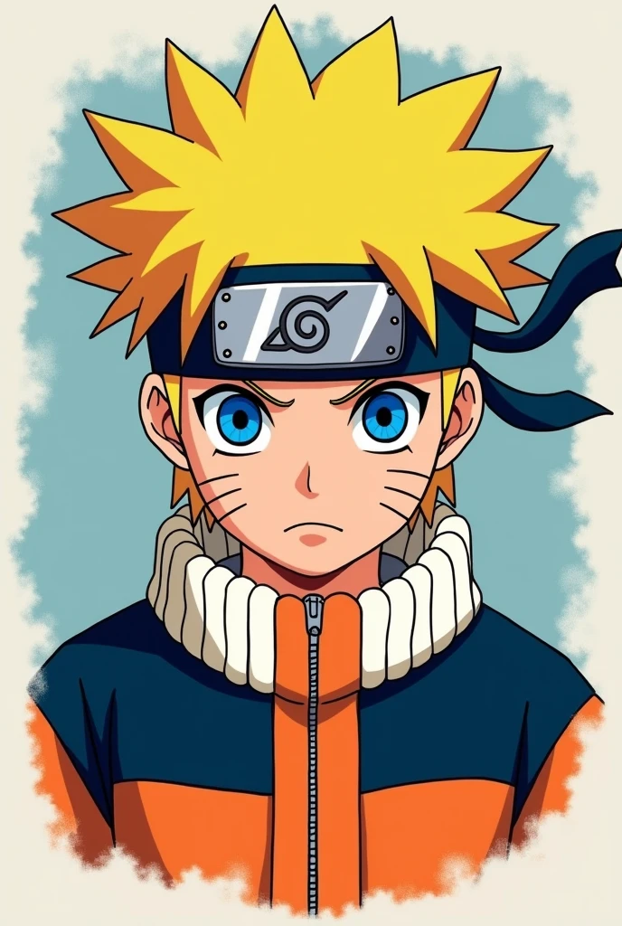 A plain tshirt with Naruto uzamaki image on it