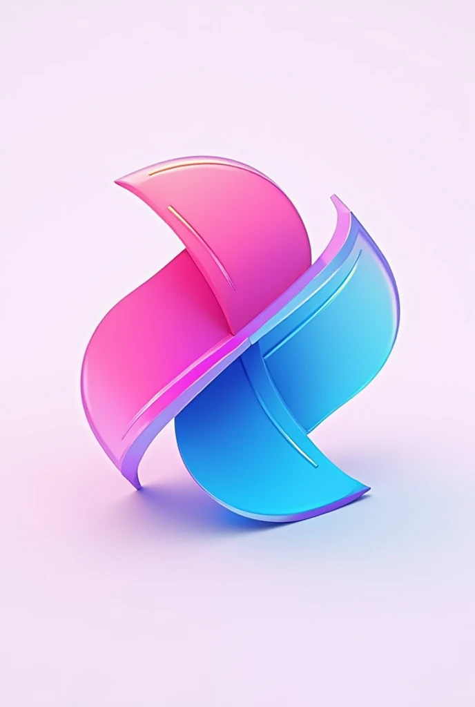 Photo with two colored arrows in pink and blue colors