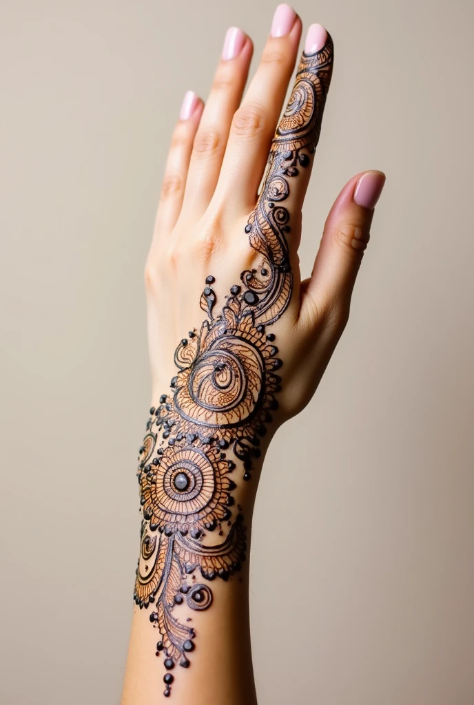 generate ramzan Eid mehndi design on hand