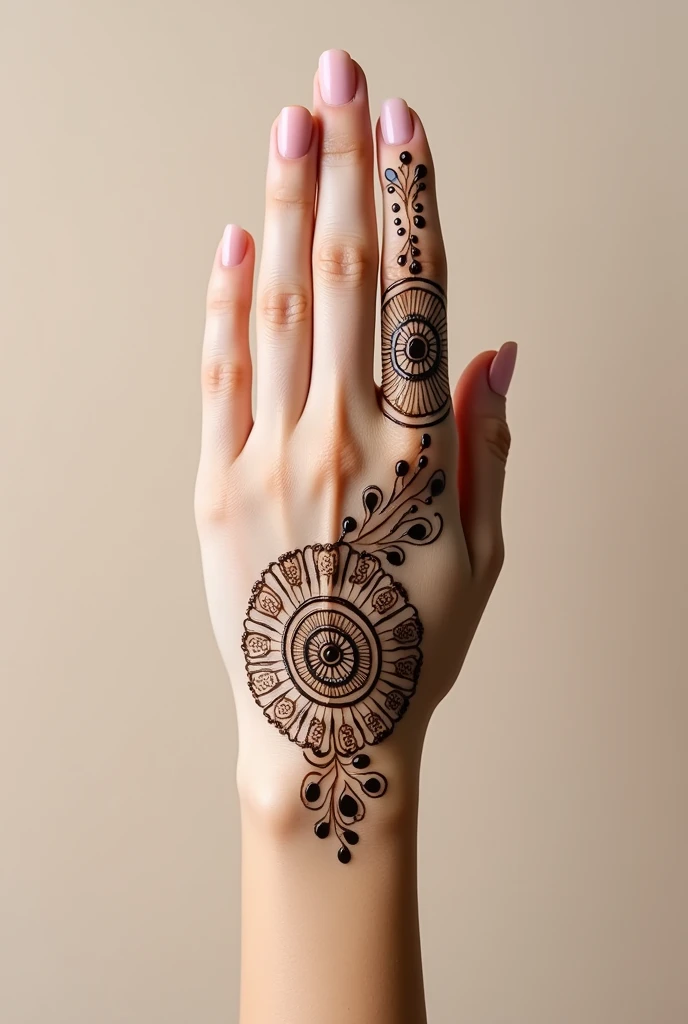 generate modern Traditional mehndi design on hand
