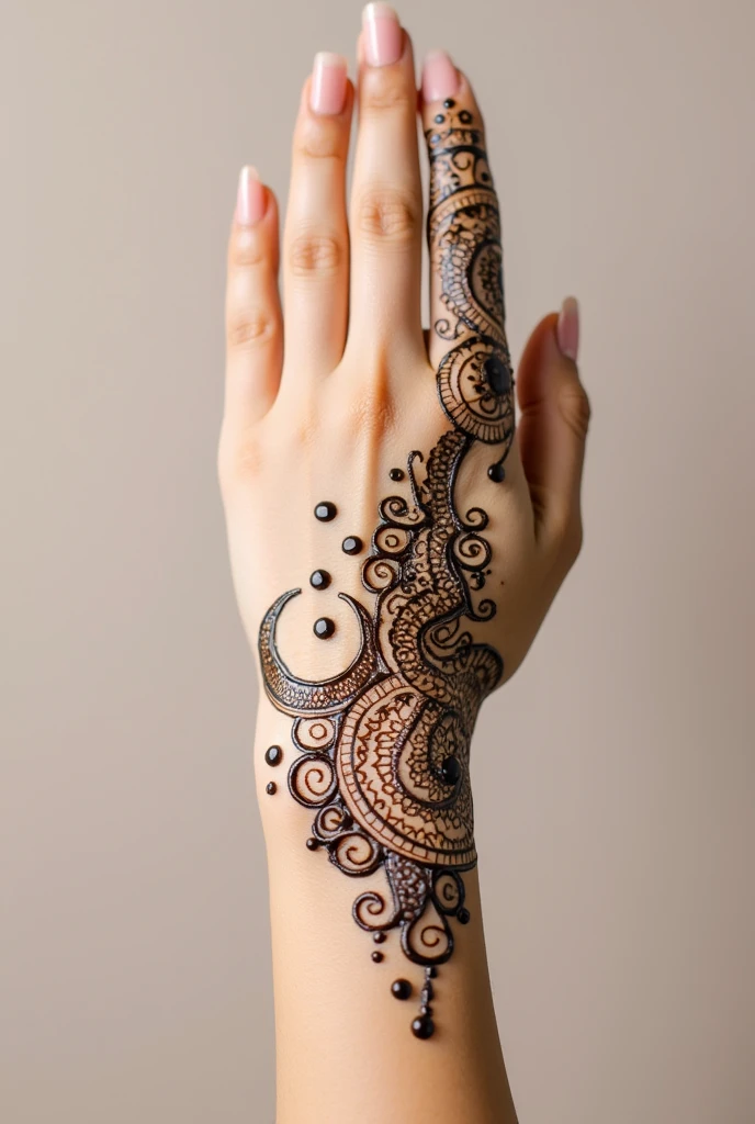 generate ramzan Eid mehndi design on hand