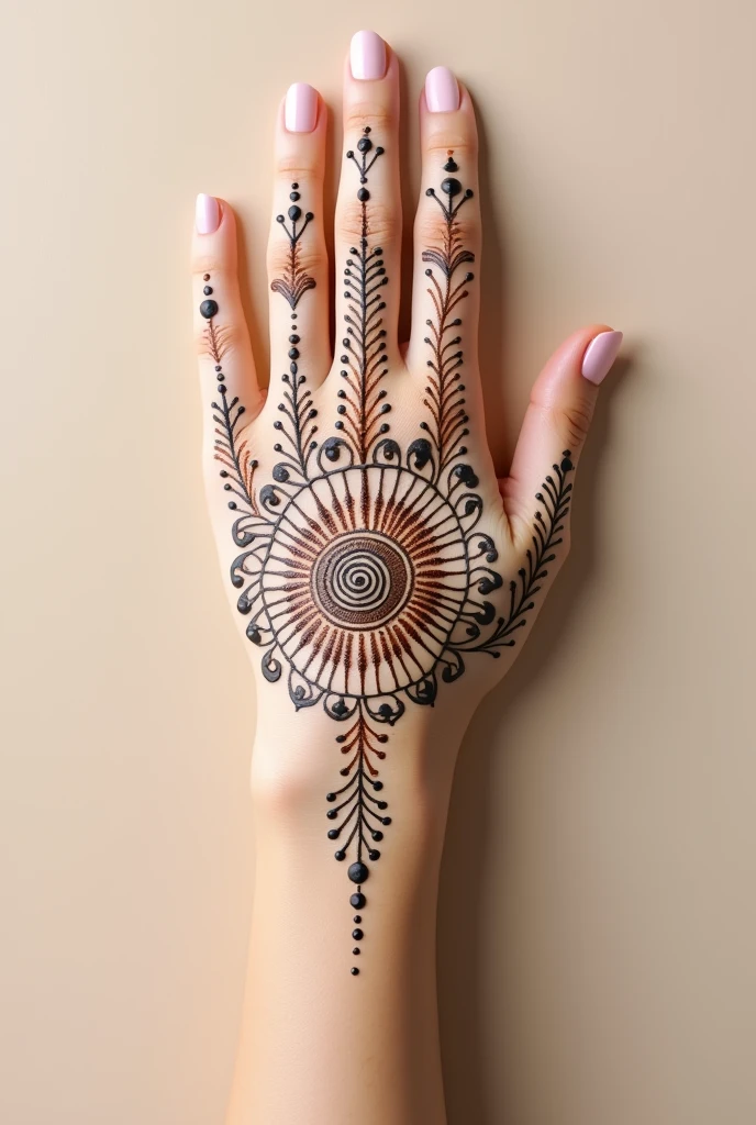 generate modern Traditional mehndi design on hand