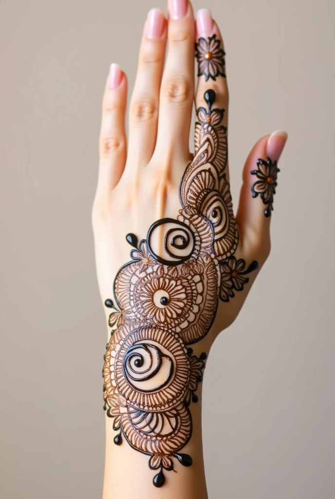 generate ramzan Eid mehndi design on hand