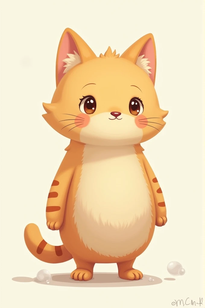Draw a cat with a cat head and a cat body