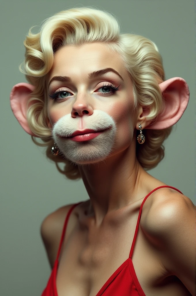 A Marilyn with a monkey face