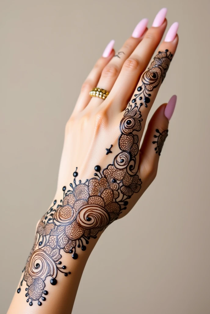 generate ramzan Eid mehndi design on hand