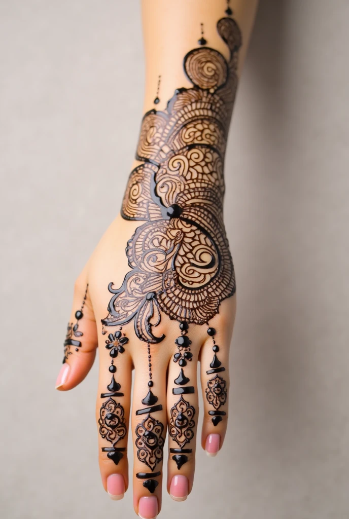generate ramzan Eid mehndi design on hand
