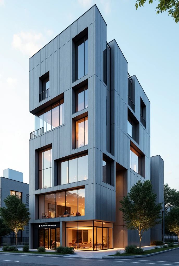 Modern elevation facade