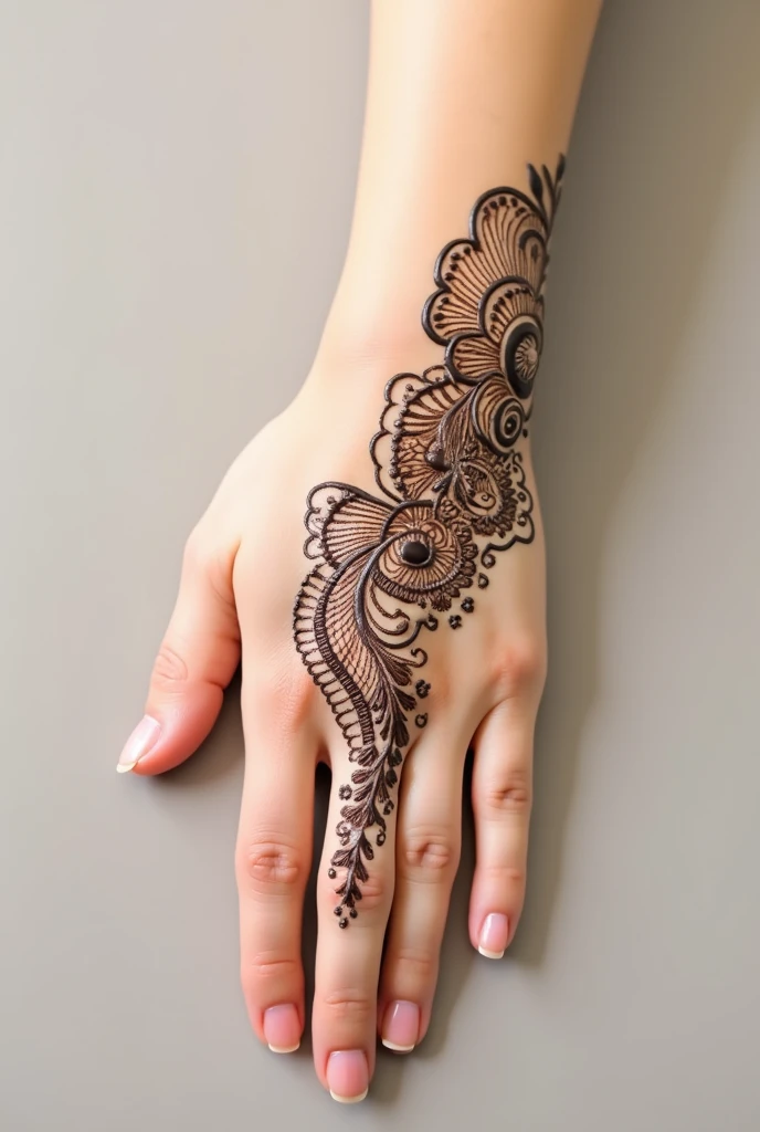 generate modern Traditional mehndi design on hand