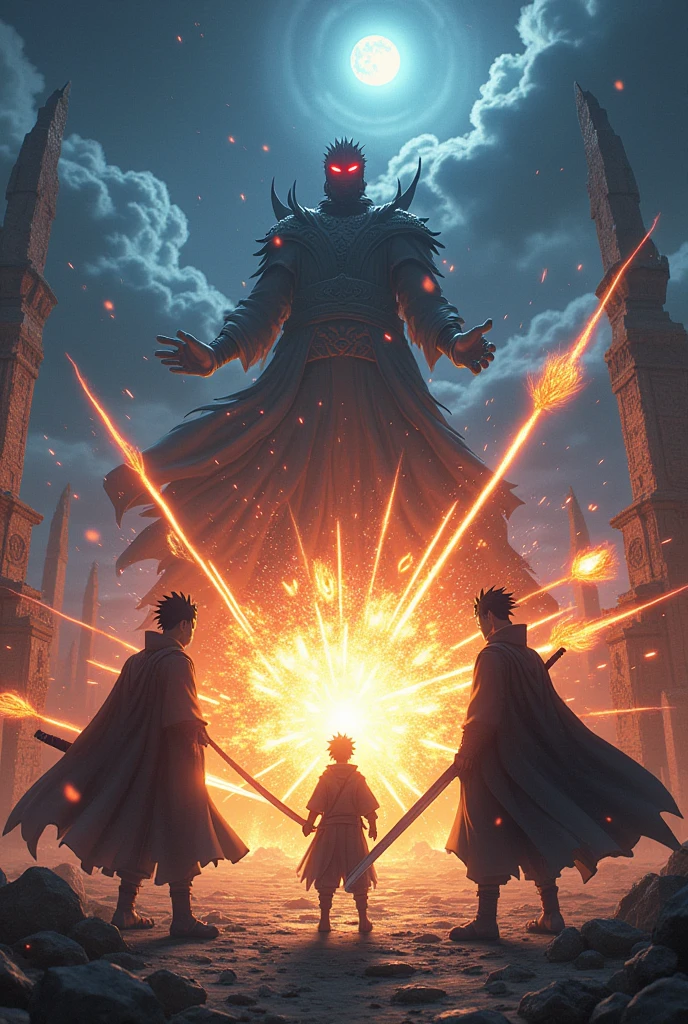 Asta and Naruto looted against Lucius and Madara 