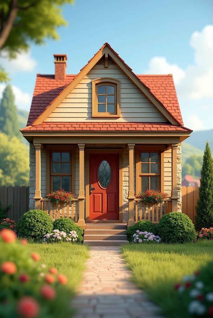 Small house façade